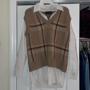 Plaid Sweater Vest